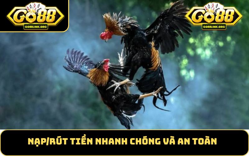 Nạp/rút tiền nhanh chóng và an toàn